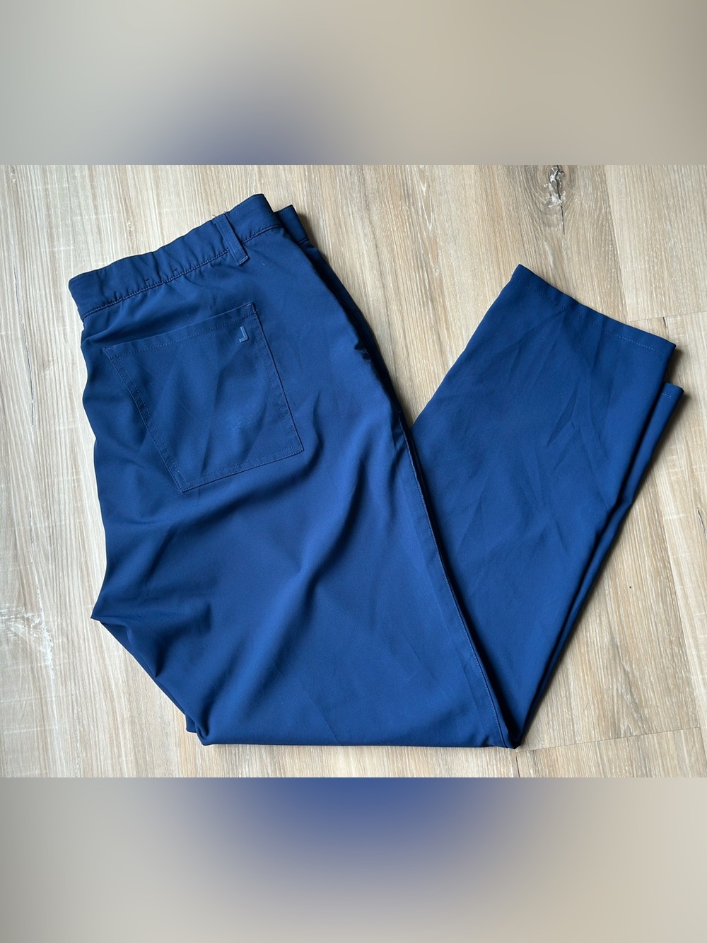 FootJoy FJ Performance Golf Pants Mens 38x29 Navy Blue Stretch Flat Front